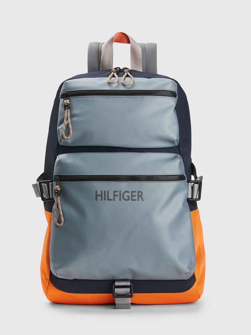 Férfi Tommy Hilfiger Utility Backpack Táska Kék Színes | HU 1496FDN